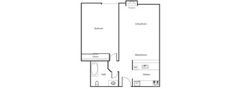 a schematic drawing of a floor plan of a house