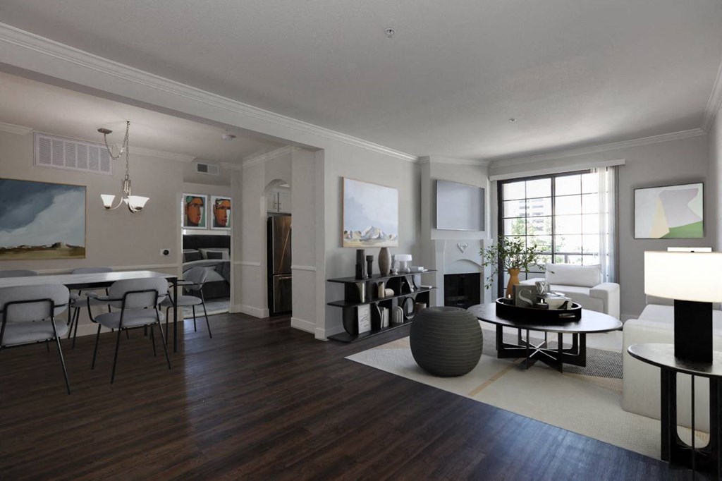 Modern Living Room at Burton, Los Angeles, California