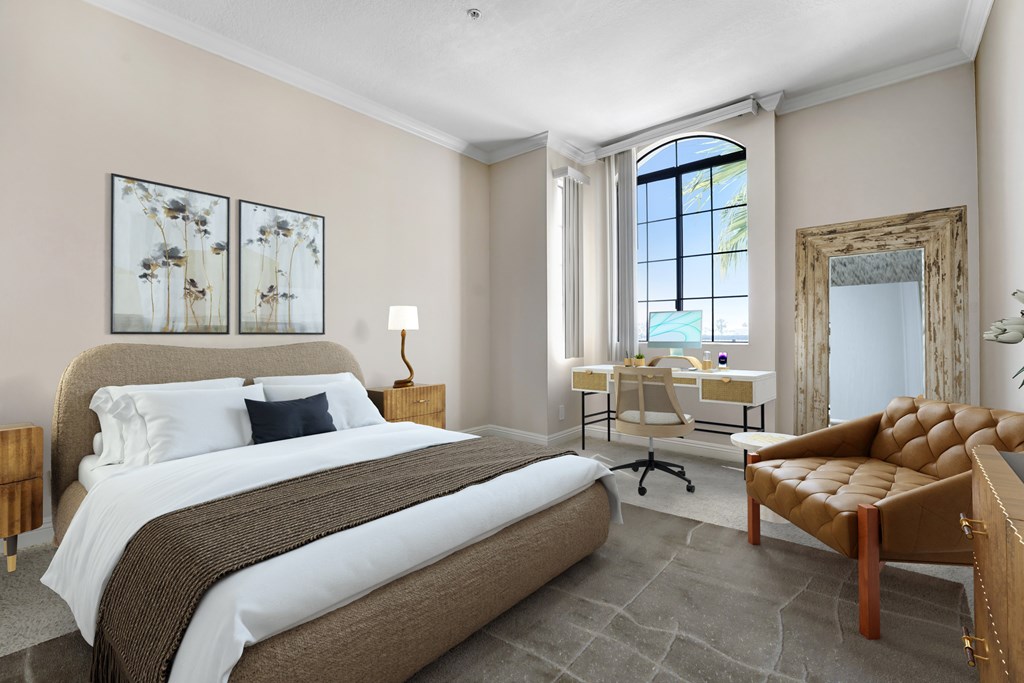 Comfortable Bedroom at Burton, Los Angeles, CA