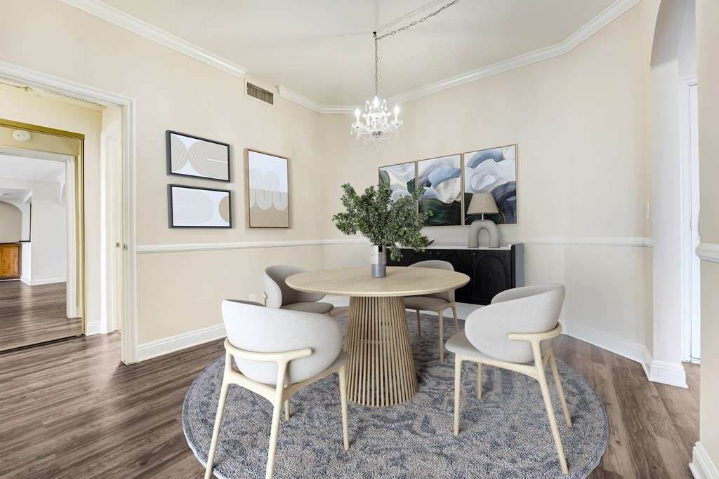 Elegant Dining Space at Burton, Los Angeles, California