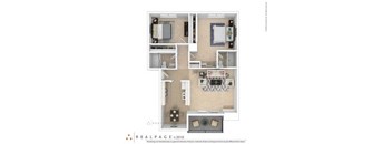 2 bedroom 2 bath floor plan | the edge at 450