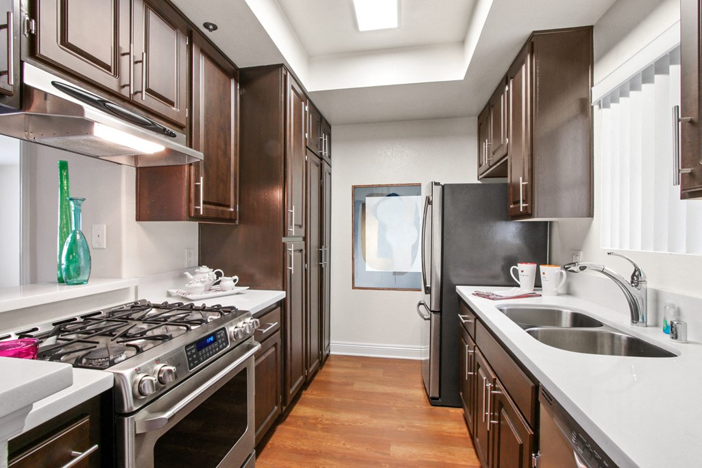 kitchen at Darlington Apartments, Los Angeles, CA