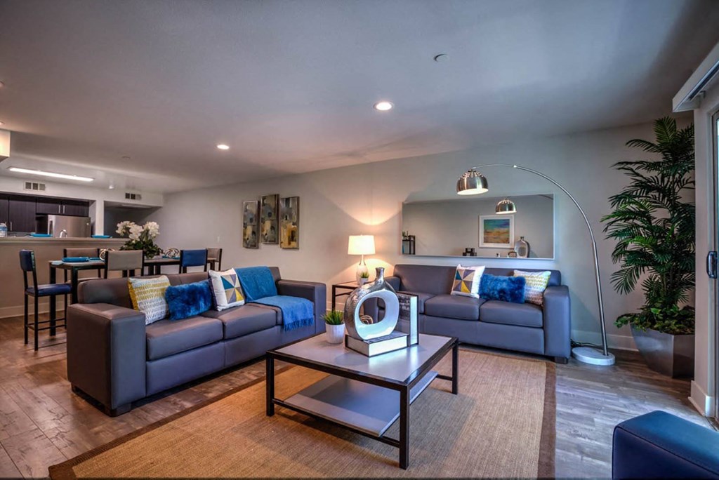 Living Room Interior at 433 Midvale - Student Housing at UCLA, California