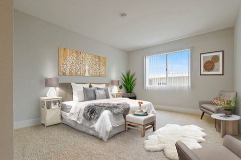 Bedroom at Alon Apartments, Los Angeles, CA, 90034