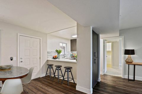 Dining and Kitchen at Alon Apartments, Los Angeles