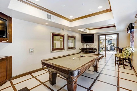 Clubhouse Shuffle Board at Apex Mission Valley, California