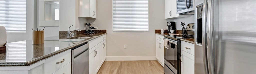 Remodeled Kitchen at Apex Mission Valley, San Diego, 92108