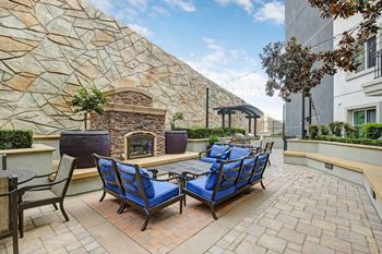 Fireplace Lounge at Apex Mission Valley, San Diego, CA