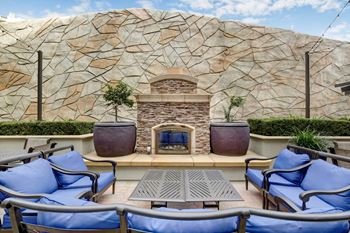 Outdoor Fireplace at Apex Mission Valley, San Diego