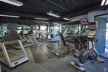 Fitness Center With Modern Equipment at Atrium, Los Angeles, 90024