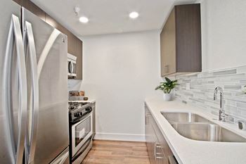 Stainless Steel Sink With Faucet In Kitchen at Atrium, California
