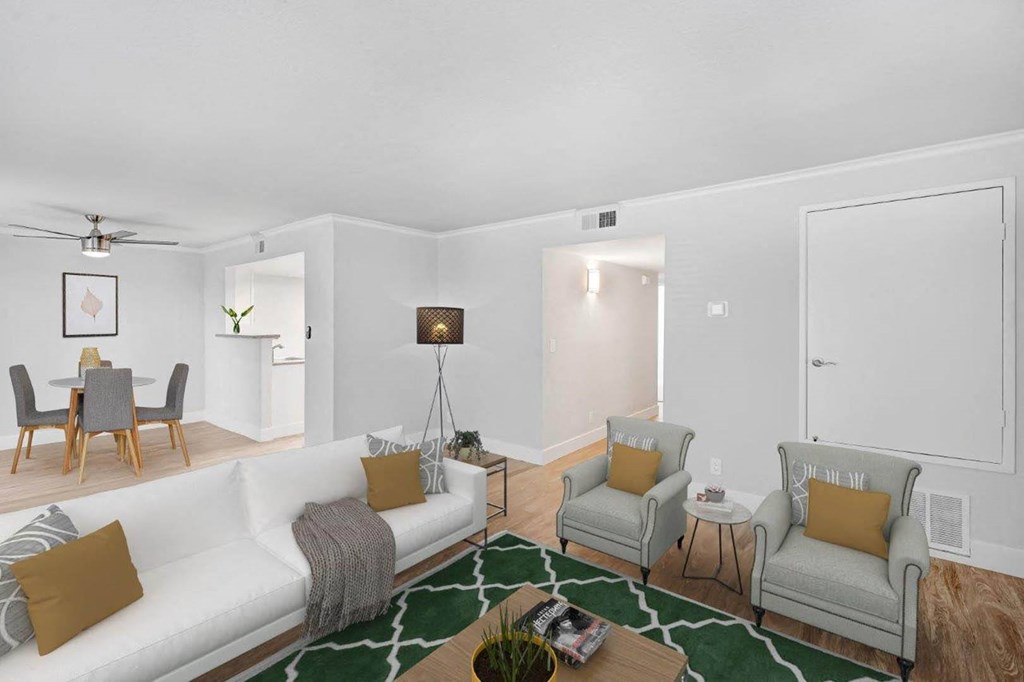 Living Room Interior at BelAire, California, 91730