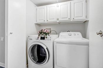 Stacked Washer/Dryer at The Park Apartments, Rancho Cucamonga, California