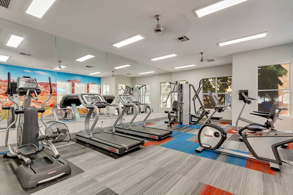 Fitness center at Bella Terra Apartments, Nevada