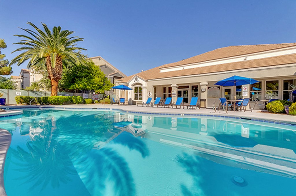 Pool side at Bella Terra Apartments, Henderson