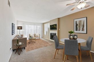 Living Room With Dining Area at Bixby Knolls, California, 90807
