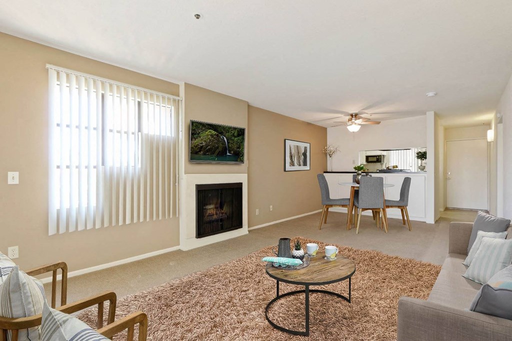 Living Room at Bixby Knolls, California