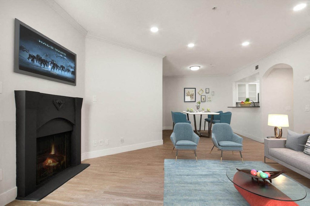 Living roomat Burton, Los Angeles, California