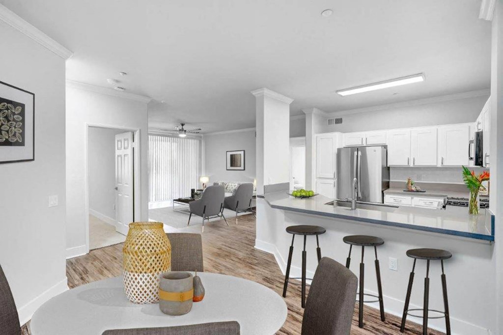 Dining And Kitchen at Canyon Crest, California