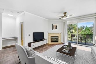 Living Room With Balcony at Canyon Crest, Riverside, CA, 92507