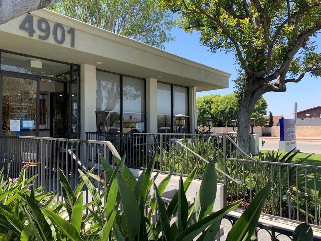 Property Entrance at Clair Del and Clair Del Gardens, California, 90807