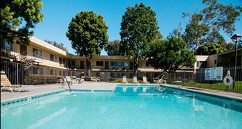 Pool View at Clair Del and Clair Del Gardens, Long Beach, CA