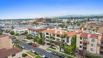 Top view of neighborhood at Darlington Apartments, Los Angeles, CA
