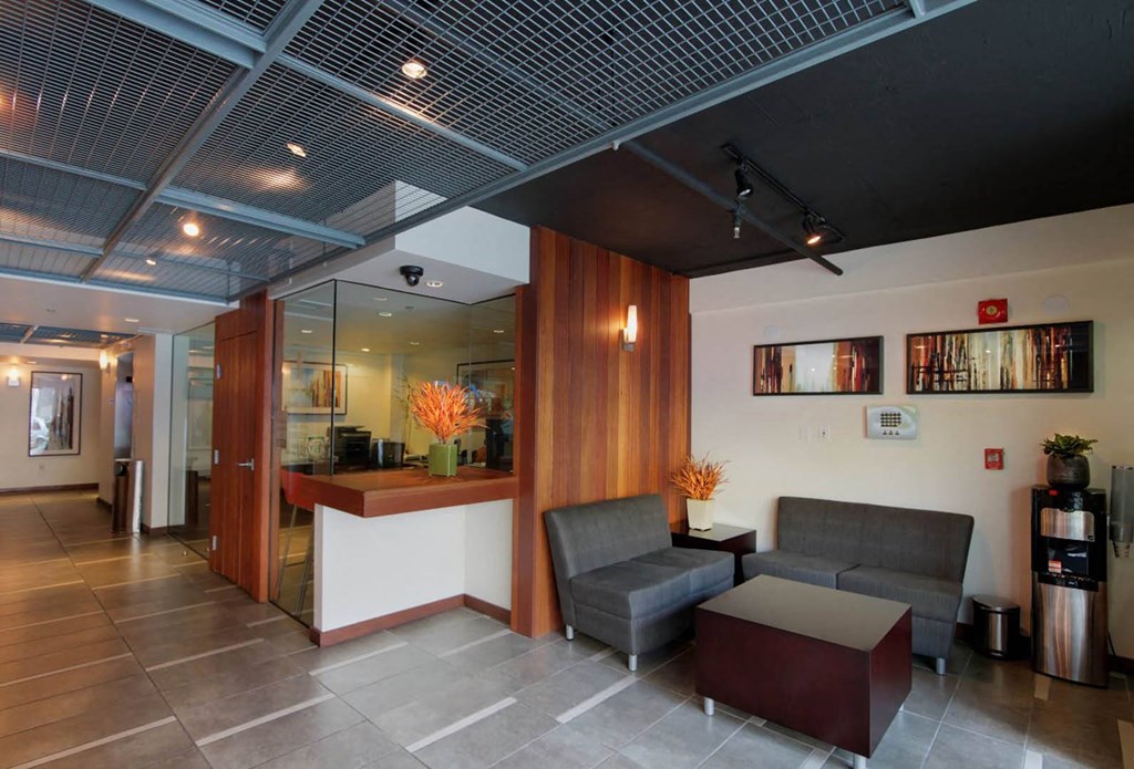 Spacious Lobby at El Greco Lofts, Los Angeles, 90024