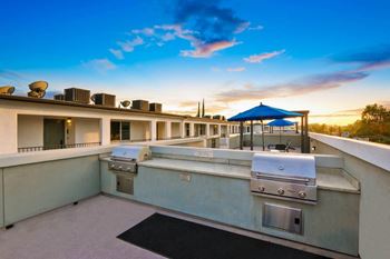Barbecue And Grilling Station at Madison Toluca, North Hollywood, California