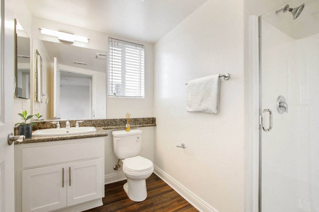Modern Bathroom at Madison Toluca, California