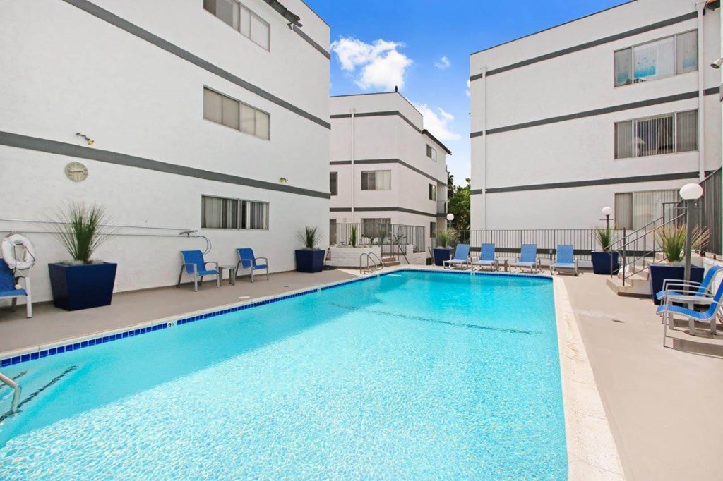 Pool view at The Mark Culver City, Culver City