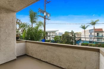 Balcony view1 at Meridian Apartments, Los Angeles, CA, 90066