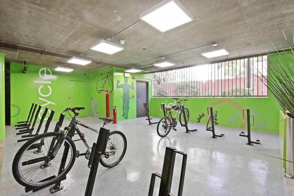 Bike Locker at Midvale Apartments, Los Angeles, 90024