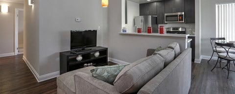 Living room decor at Midvale Apartments, Los Angeles, 90024