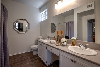 Bathroom cabinets at Milan Apartment Townhomes, Nevada - Photo Gallery 34