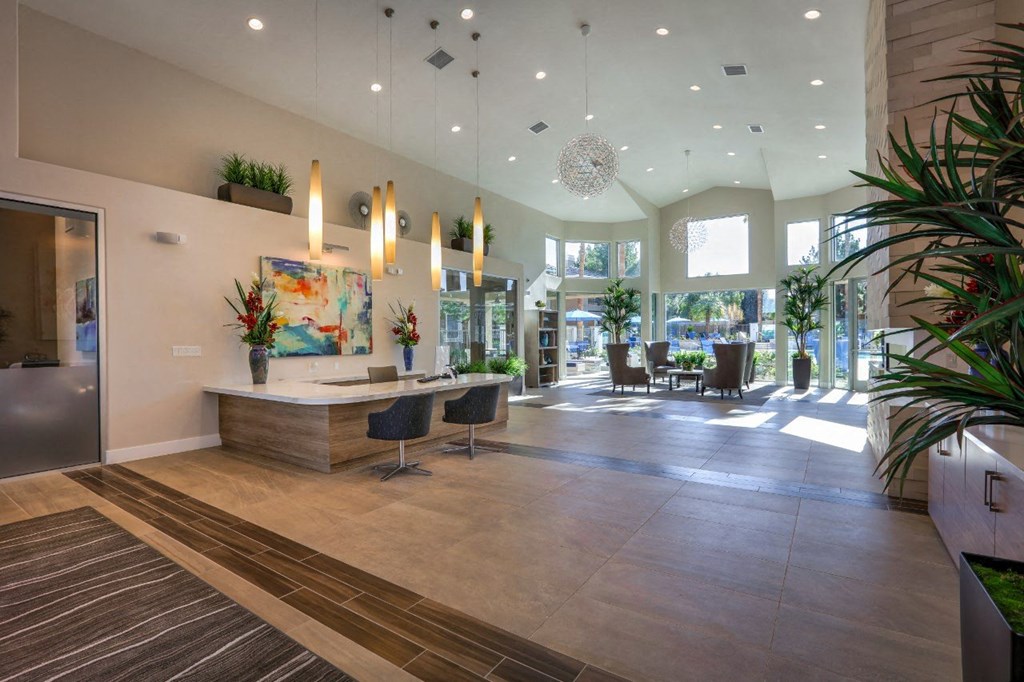 Clubhouse area at Milan Apartment Townhomes, Nevada, 89183