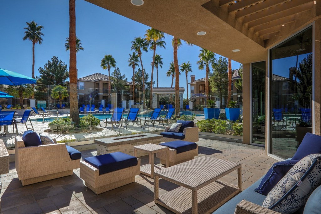 BBQ area at Milan Apartment Townhomes, Las Vegas, 89183