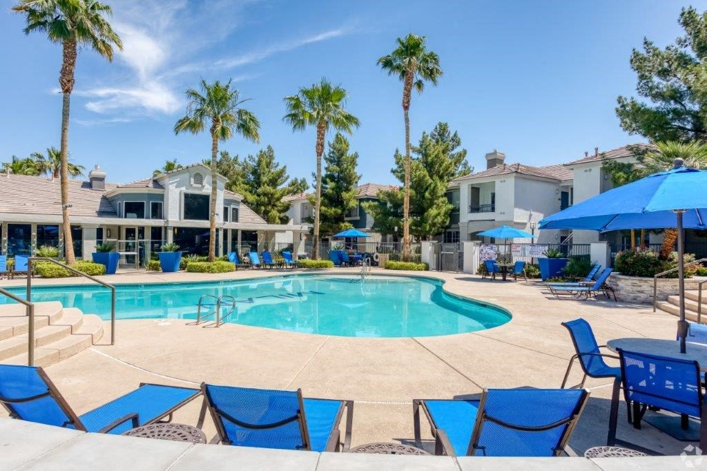 Swimming Pool 1at Milan Apartment Townhomes, Las Vegas, NV, 89183