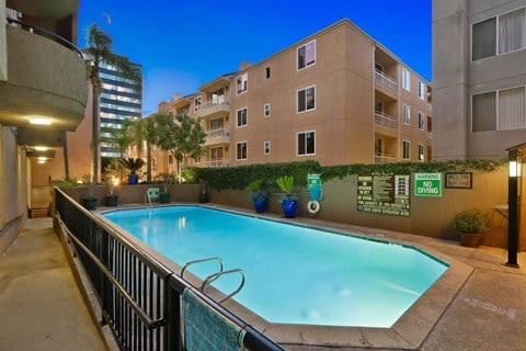 Pool at Palm Royale Apartments, California, 90034