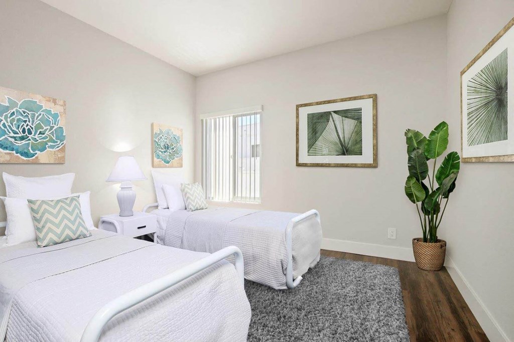 Gorgeous Bedroom at The Plaza Apartments, Los Angeles, California