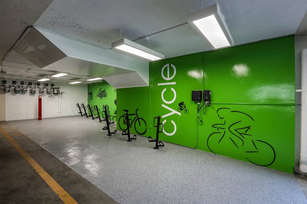 Bike Storage at The Plaza Apartments, California, 90024