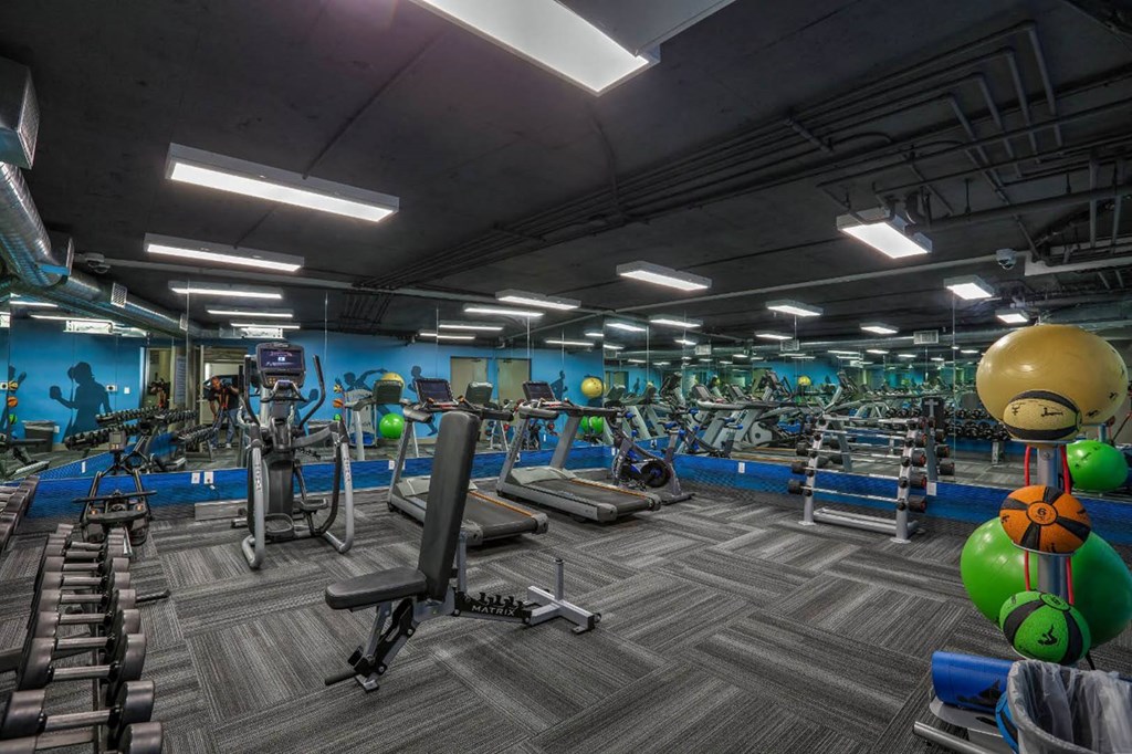 Fitness Center at The Plaza Apartments, Los Angeles, California