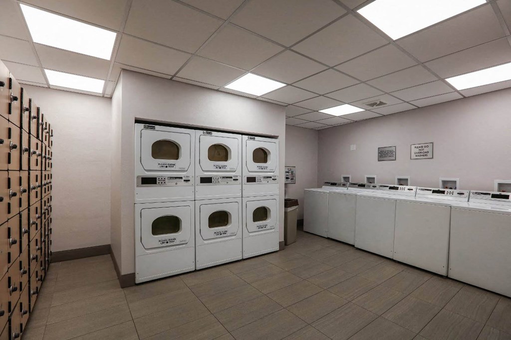 Laundry Room at The Plaza Apartments, Los Angeles, California