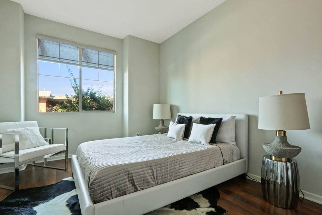 King Size Bedroom at The Adler Apartments, California