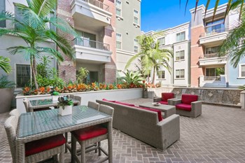 Outdoor Seating Outdoor Seating at The Adler Apartments, California - Photo Gallery 3