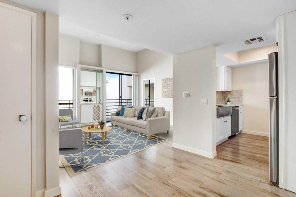 Contemporary Finishes Include Wood And Tile Flooring at The Kenmore Los Feliz, Los Angeles, CA