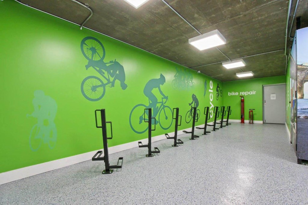 Bike Locker at Rochester Apartments, Los Angeles