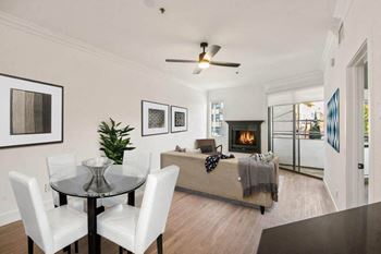 Dining Area With Living View at Rochester Apartments, California