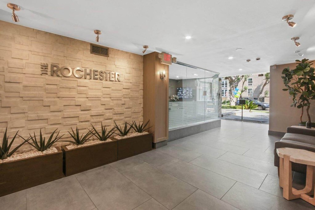Lobby at Rochester Apartments, Los Angeles