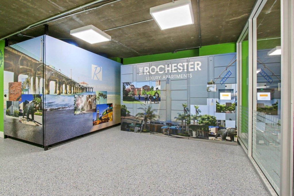 Package Locker at Rochester Apartments, Los Angeles, California